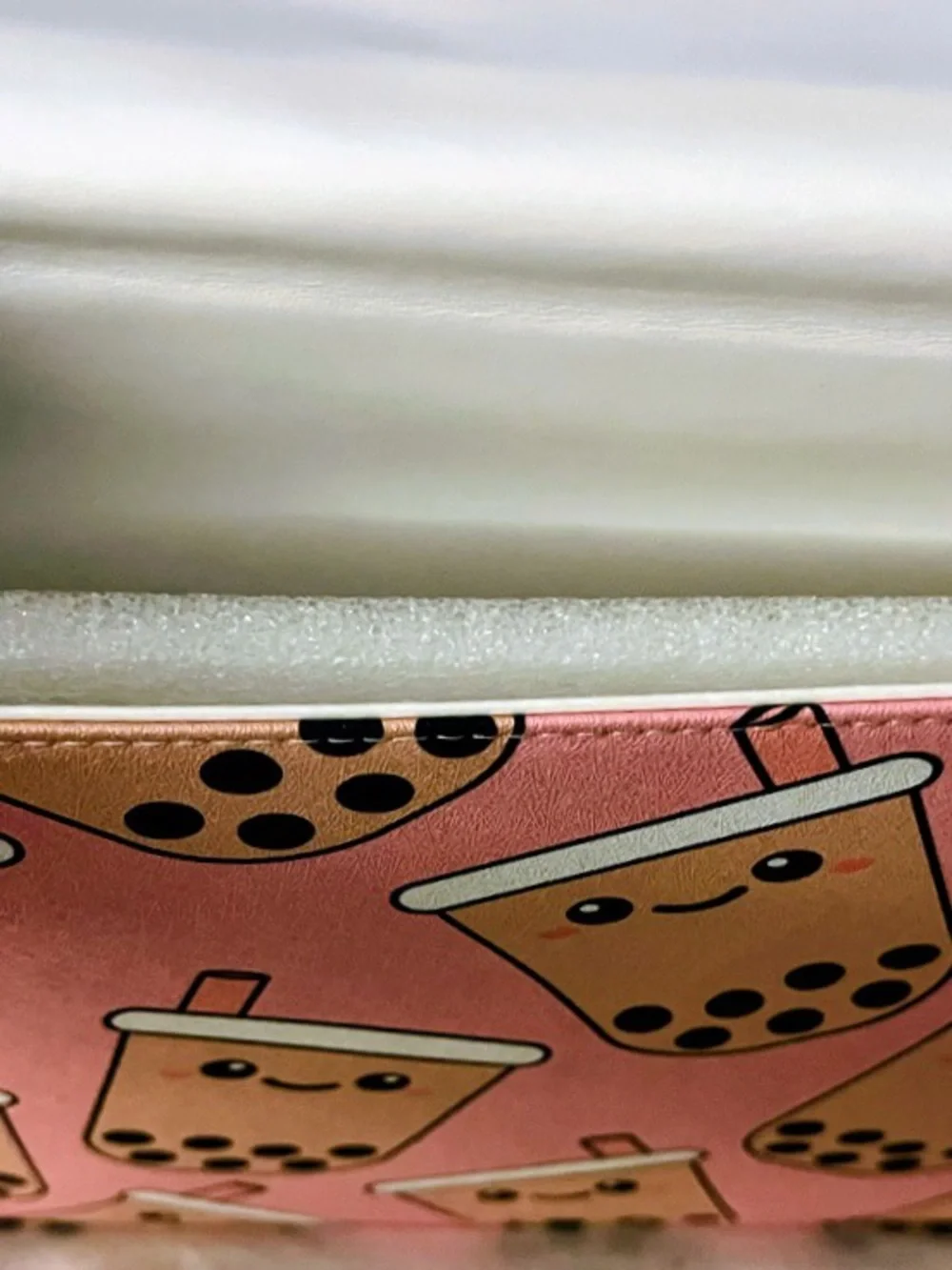 Laptop Sleeve for 15” Pink Bubble Tea with Kawaii Boba Print